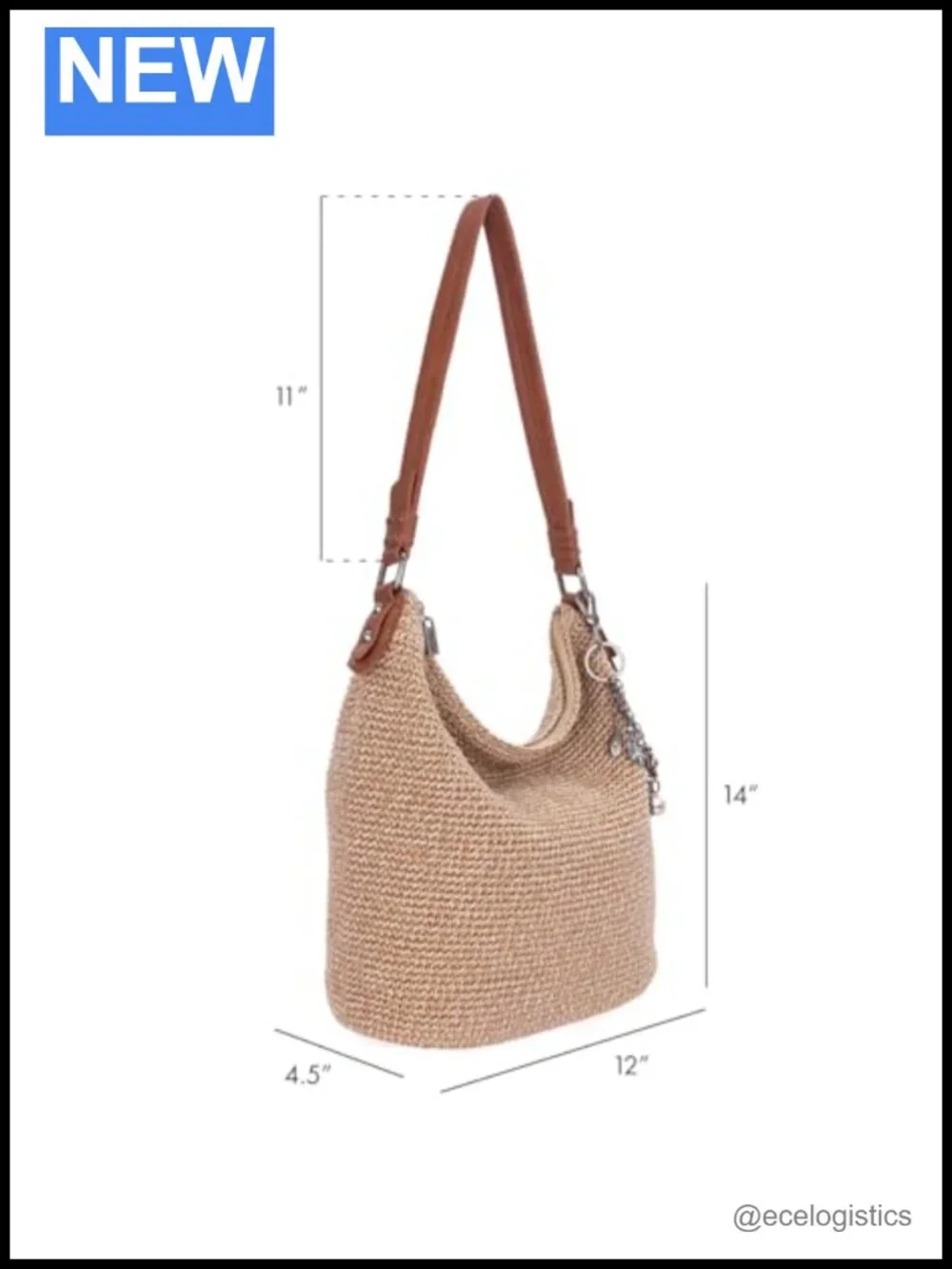 The Sak Crochet Hobo Bag & Smartphone Crossbody Set - Faux Leather Vegan
